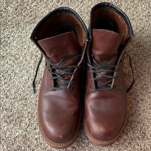 Red Wing brown boots